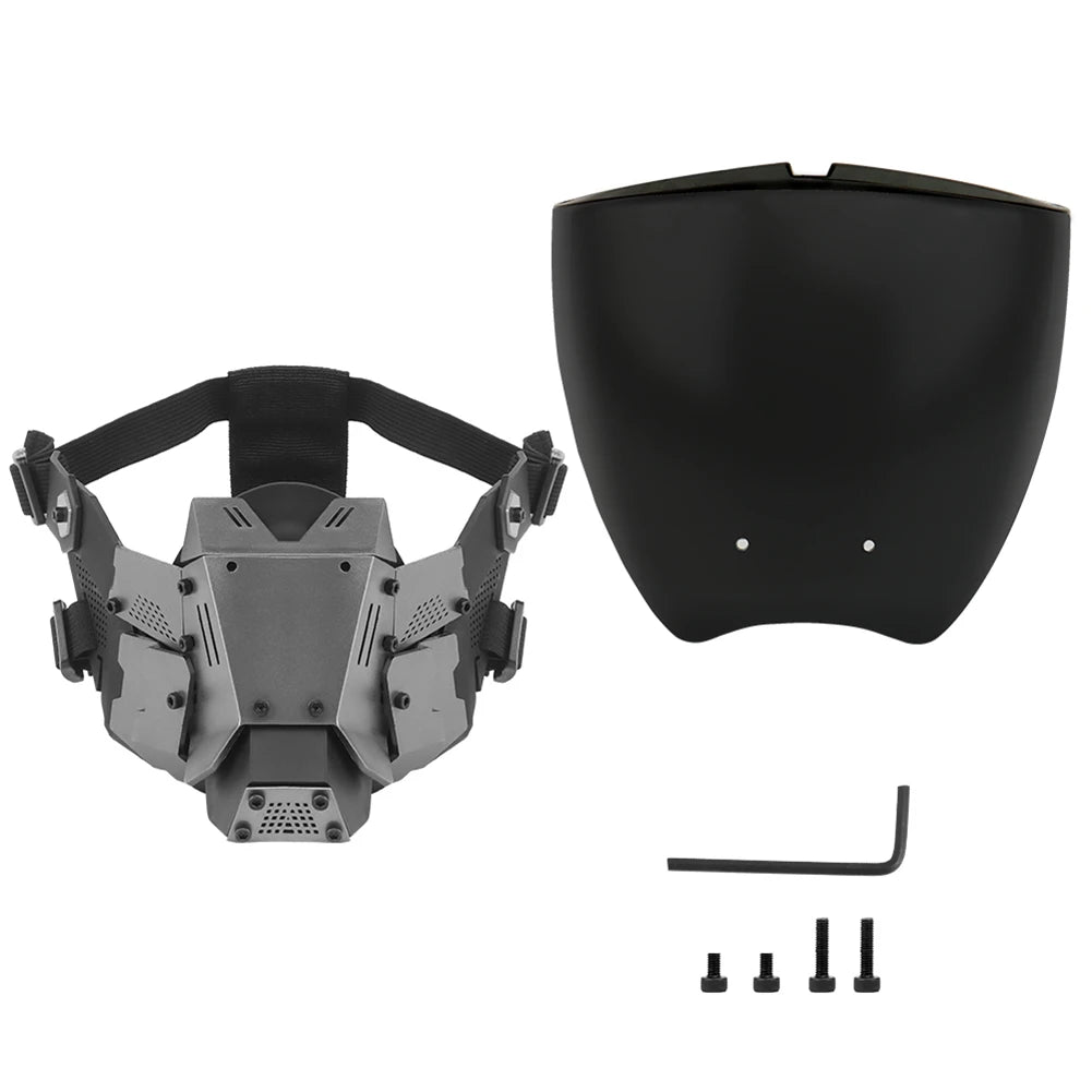 Cyberpunk Mask Ox Horn LED